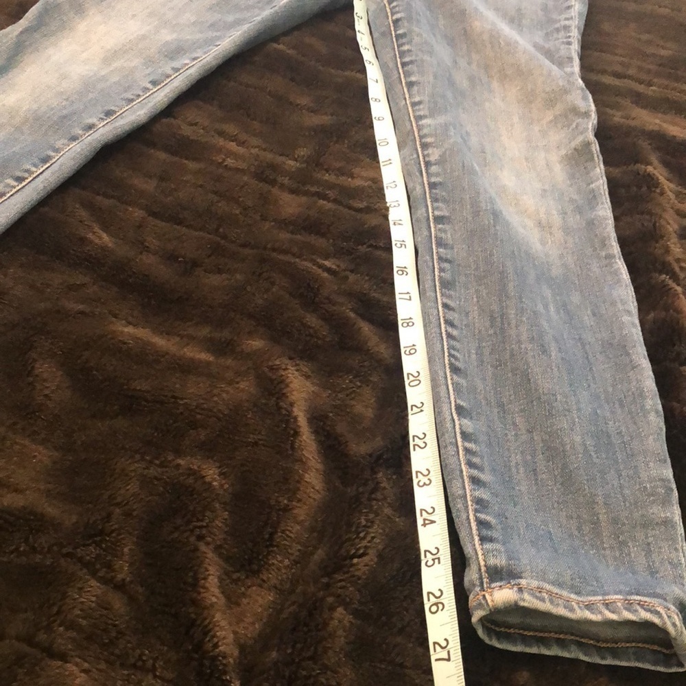 Pilcro by Anthropologie high rise denim legging blue jeans w front & back pocket - Picture 4 of 12